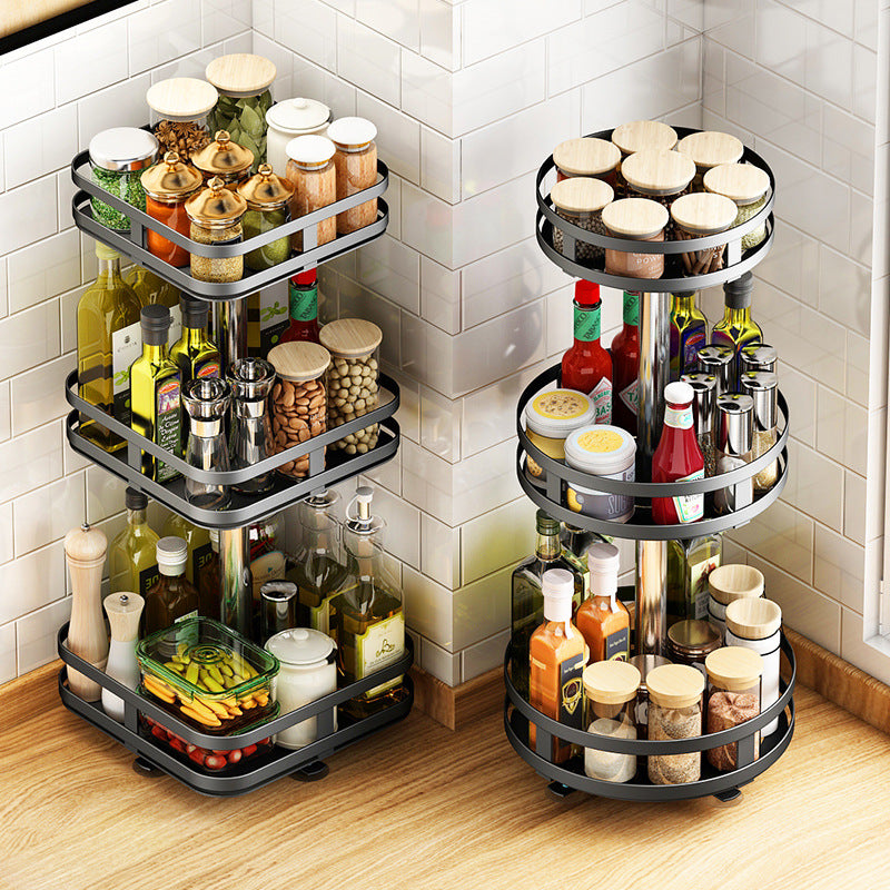 Rotatable Kitchen Seasoning Rack